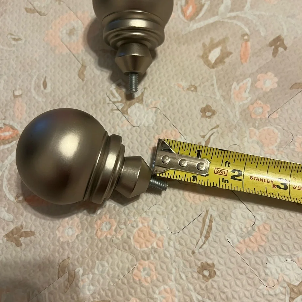 Pottery Barn brushed nickel‎ finials